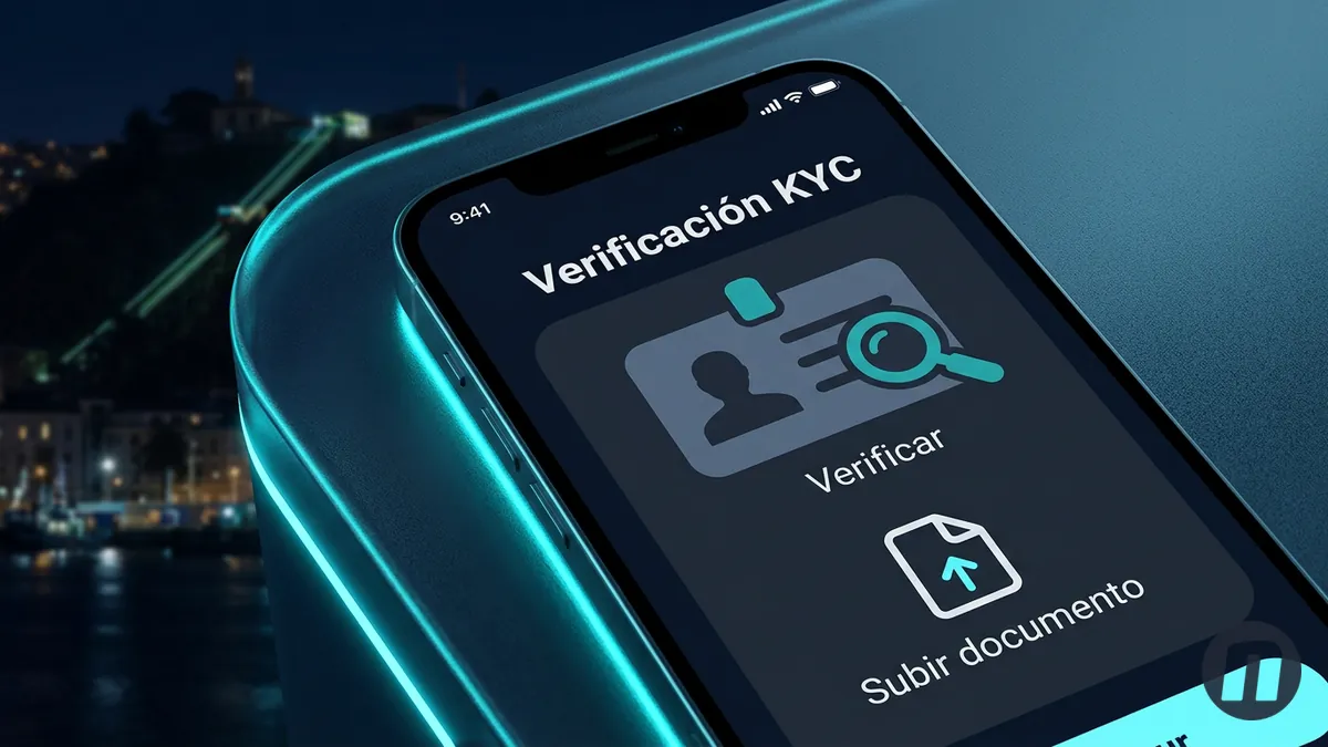 Pantalla de verificación de identidad KYC para depositar en Novibet Chile
