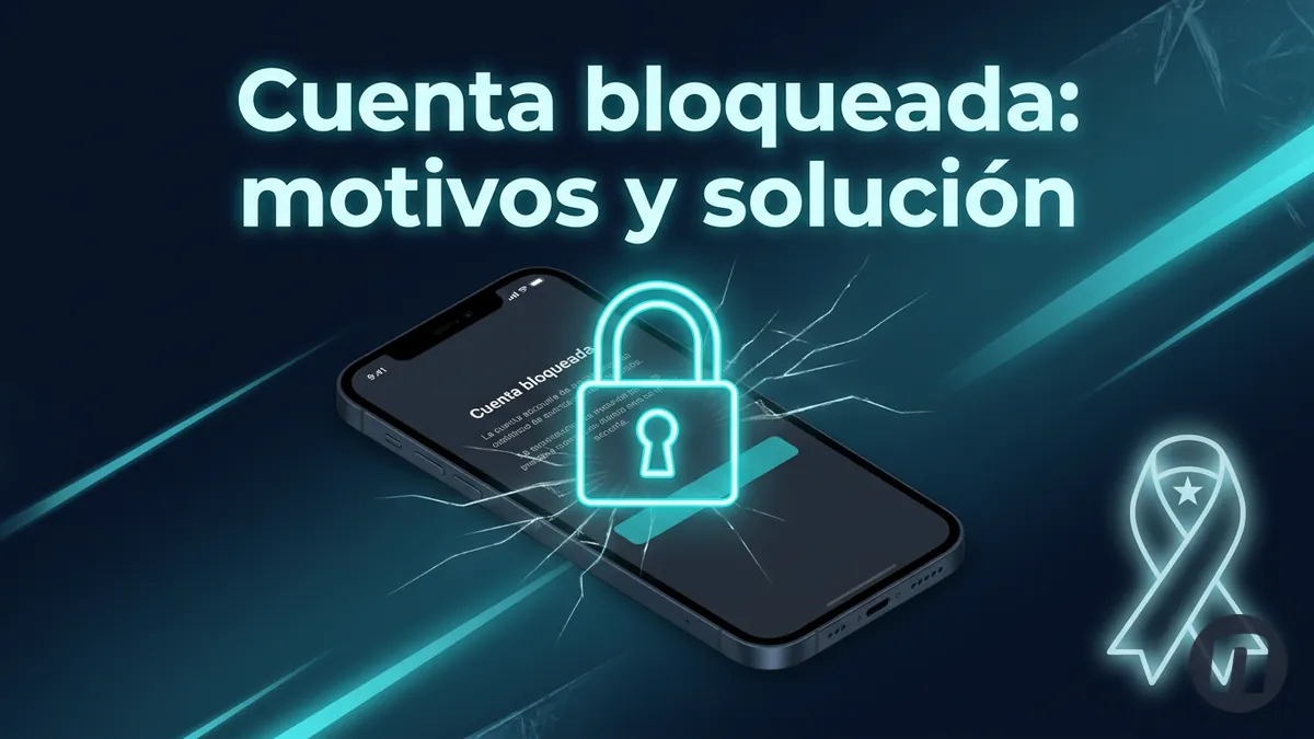 Candado turquesa sobre pantalla de cuenta bloqueada de Novibet Chile con acento de bandera nacional